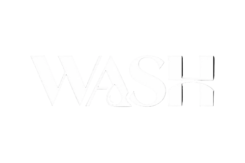 Letras WASH en blanco